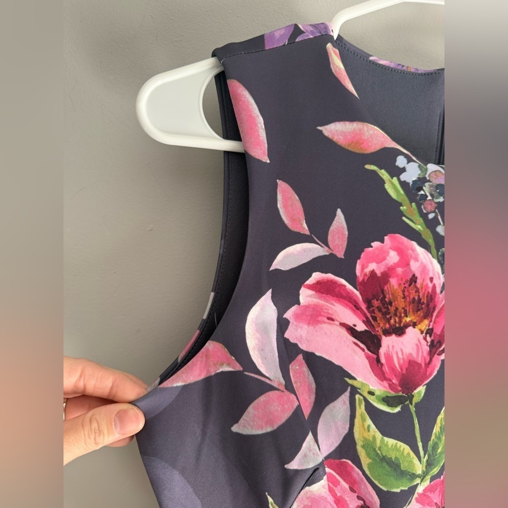 Melonie T Women’s Belted Sleeveless Floral Maxi Evening Gown Dress SZ 4 New - Picture 7 of 11